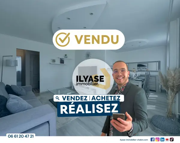Chalon-sur-Saône 71100 – Vente appartement 3&nbsp;pièces 2&nbsp;chambres