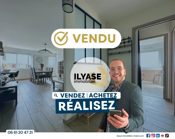 Chalon-sur-Saône 71100 – Vente appartement 4&nbsp;pièces 3&nbsp;chambres