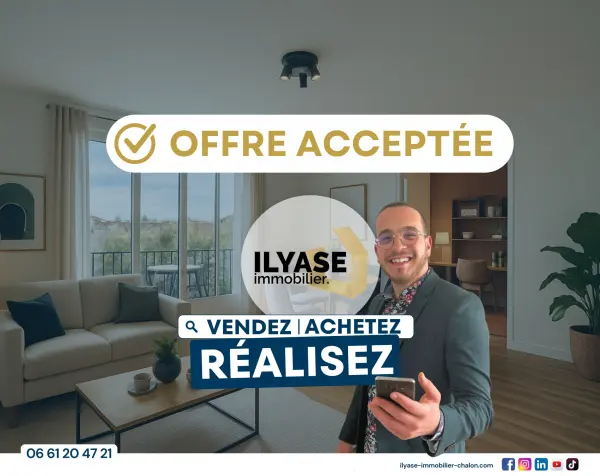 Chalon-sur-Saône 71100 – Vente appartement 3&nbsp;pièces 1&nbsp;chambre