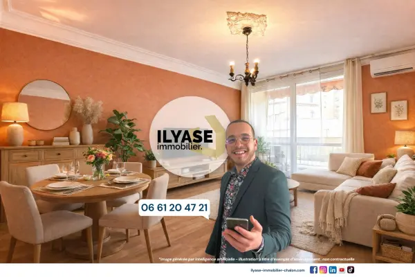 Chalon-sur-Saône 71100 – Vente appartement 4&nbsp;pièces 3&nbsp;chambres