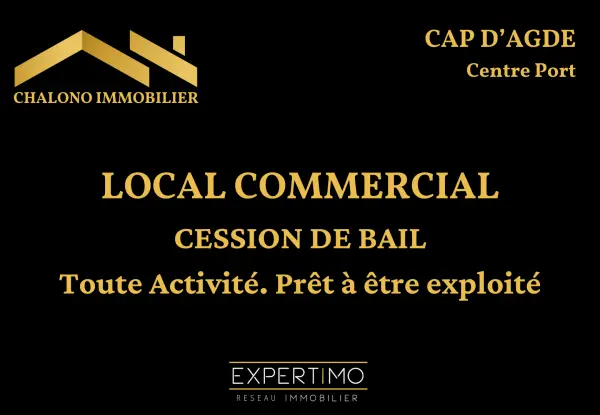 Le Cap d&rsquo;Agde 34300 – Cession de bail local