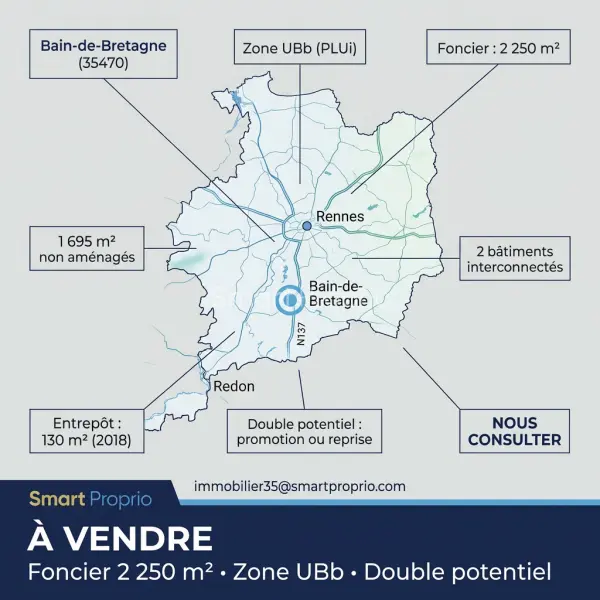 Bain-de-Bretagne 35470 – Vente terrain