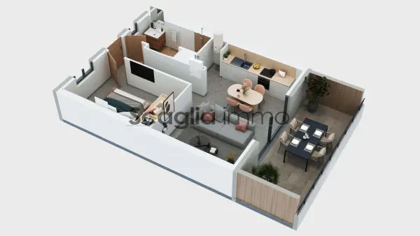 Grosseto-Prugna 20128 – Vente appartement 2&nbsp;pièces 1&nbsp;chambre