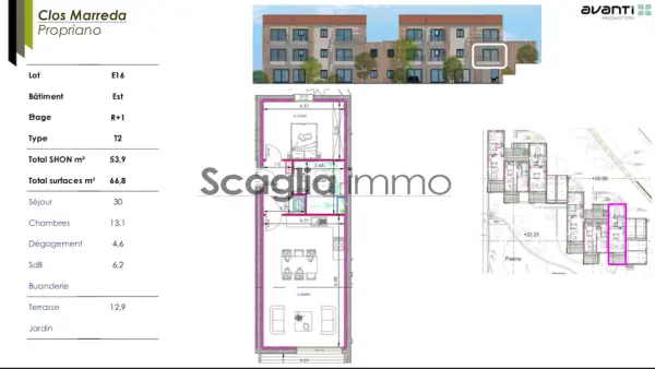 Propriano 20110 – Vente appartement 2&nbsp;pièces 1&nbsp;chambre