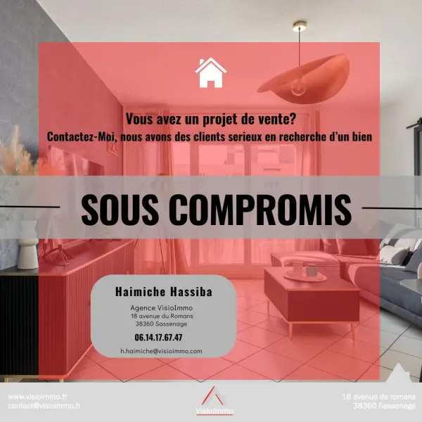 Le Pont-de-Claix 38800 – Vente appartement 3&nbsp;pièces 2&nbsp;chambres